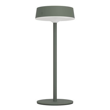 Eglo - Lámpara de sobremesa táctil LED regulable recargable por energía solar LED/3W/5V 3000-6000K 1800 mAh IP44 verde
