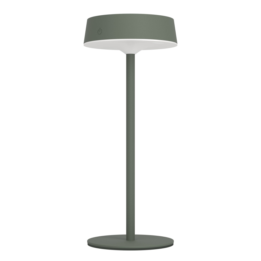 Eglo - Lámpara de sobremesa táctil LED regulable recargable por energía solar LED/3W/5V 3000-6000K 1800 mAh IP44 verde