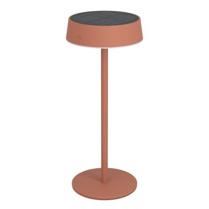 Eglo - Lámpara de mesa táctil LED recargable por energía solar regulable LED/3W/5V 3000-6000K 1800 mAh IP44 naranja