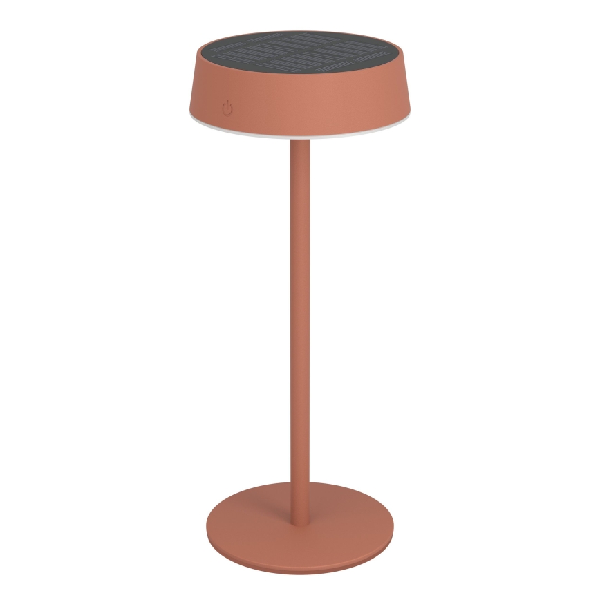 Eglo - Lámpara de mesa táctil LED recargable por energía solar regulable LED/3W/5V 3000-6000K 1800 mAh IP44 naranja