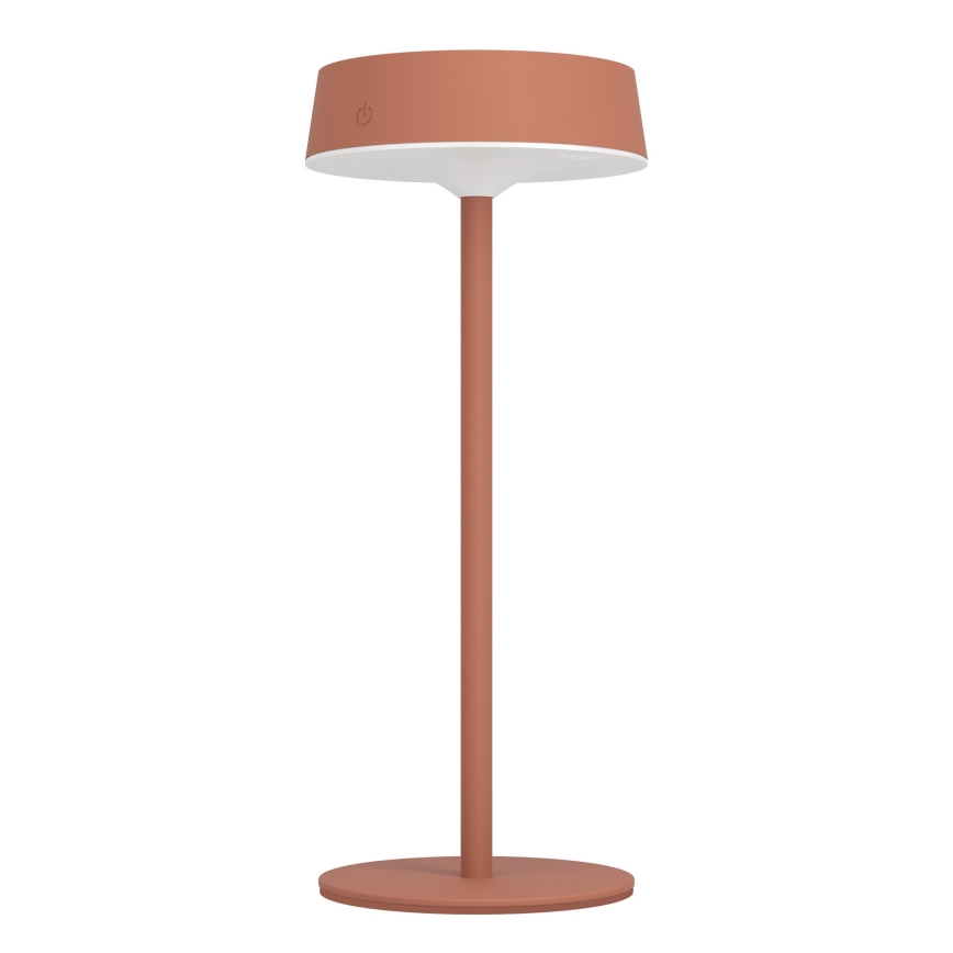 Eglo - Lámpara de mesa táctil LED recargable por energía solar regulable LED/3W/5V 3000-6000K 1800 mAh IP44 naranja