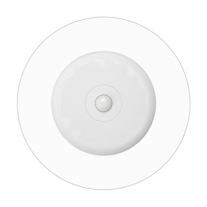 Eglo - Aplique de pared recargable LED RGBW regulable con sensor de movimiento y de crepúsculo LED/5V 2000 mAh, blanco + control remoto