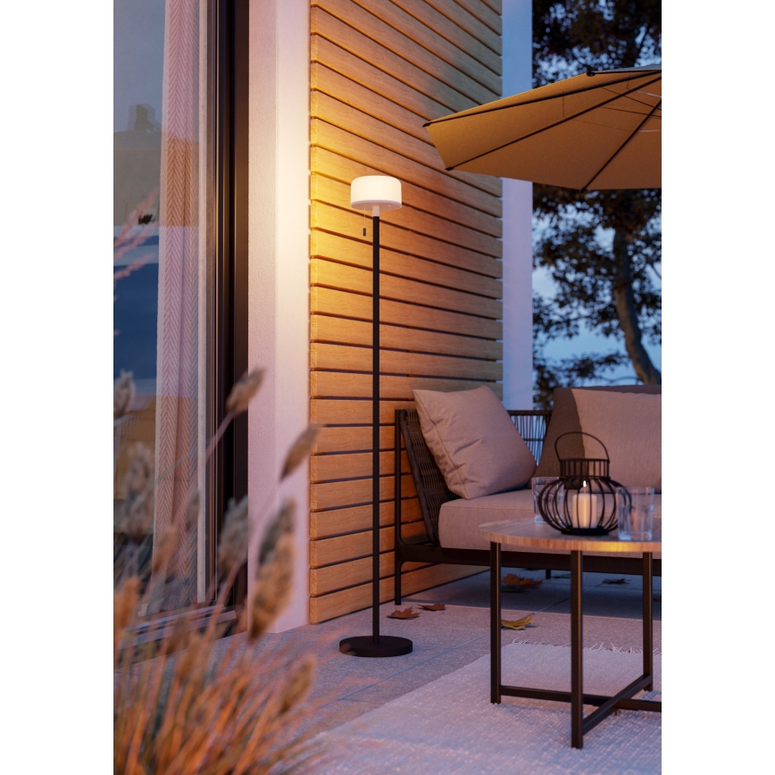 Eglo - Lámpara de pie recargable para exterior LED RGBW regulable LED/2,2W/3,7V 3000K 2200 mAh IP54