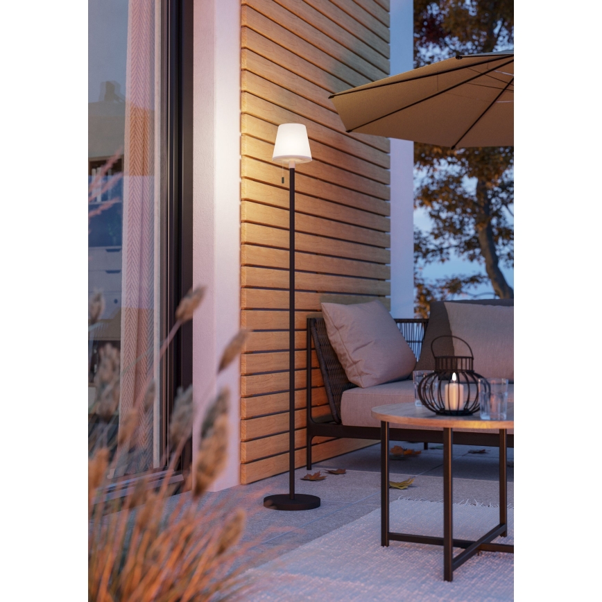 Eglo - Lámpara de pie recargable para exterior LED RGBW regulable LED/2,2W/3,7V 3000K 2200 mAh IP54