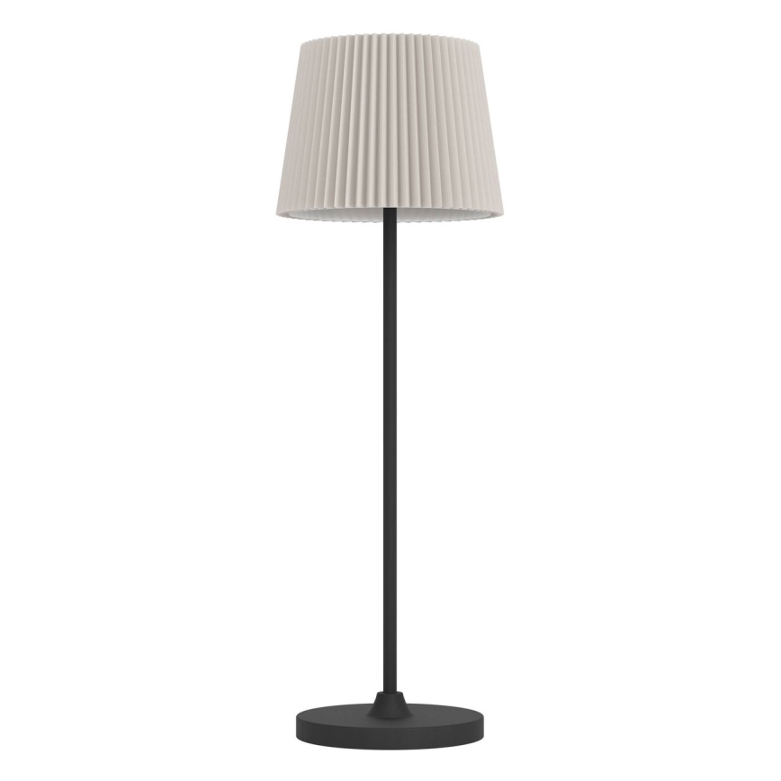 Eglo - Lámpara de sobremesa recargable táctil regulable LED/3,8W/5V 2400/3000/4000K 2000 mAh negra/crema