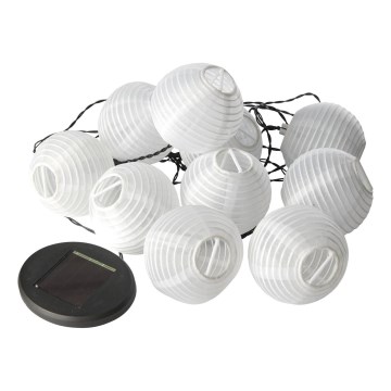 Eglo 780347 - Guirnalda solar LED 10xLED/4,3m 300 mAh IP44