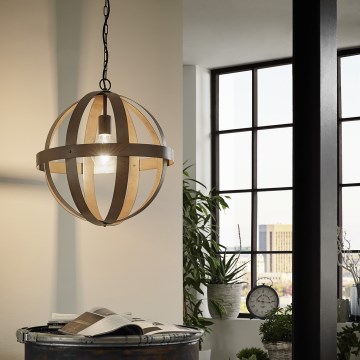 Eglo 78289 - Lámpara colgante con cadena WESTBURY 1xE27/60W/230V diá. 45 cm