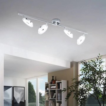 Eglo 78684 - Foco LED DORNES 4xLED/4,5W/230V cromo brillante