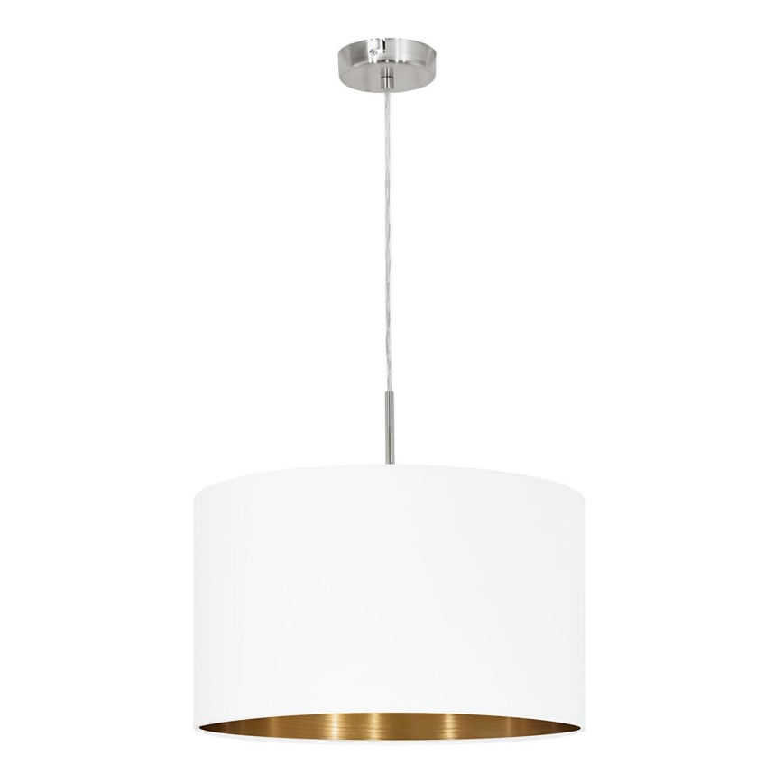 Eglo 78695 - Lámpara colgante PASTERI 1xE27/60W/230V blanco