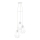 Eglo 79083 - Lámpara colgante con cable BYRON 3xE27/60W/230V blanca