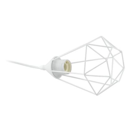 Eglo 79085 - Lámpara de mesa enchufable BYRON 1xE27/40W/230V blanca
