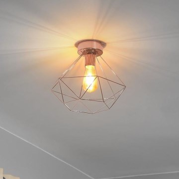 Eglo 79256 - Lámpara de techo BYRON 1xE27/60W/230V acabado en cobre