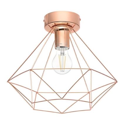 Eglo 79256 - Lámpara de techo BYRON 1xE27/60W/230V acabado en cobre