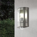 Eglo 79286 - Aplique de pared exterior con sensor crepuscular y detector de movimiento TRIBANO 1xE27/60W/230V IP44