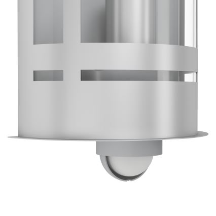 Eglo 79286 - Aplique de pared exterior con sensor crepuscular y detector de movimiento TRIBANO 1xE27/60W/230V IP44