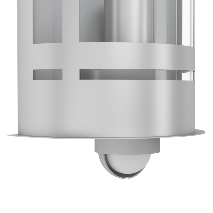 Eglo 79286 - Aplique de pared exterior con sensor crepuscular y detector de movimiento TRIBANO 1xE27/60W/230V IP44