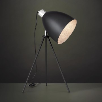 Eglo 79378 - Lámpara de mesa MAREPERLA 1xE27/60W/230V negra