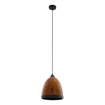 Eglo 79441 - Lámpara colgante con cable REDHILL 1xE27/60W/230V marrón