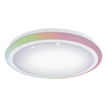 Eglo 79512 - Luminaria de techo LED RGB regulable LIPARI LED/24W/230V + mando a distancia