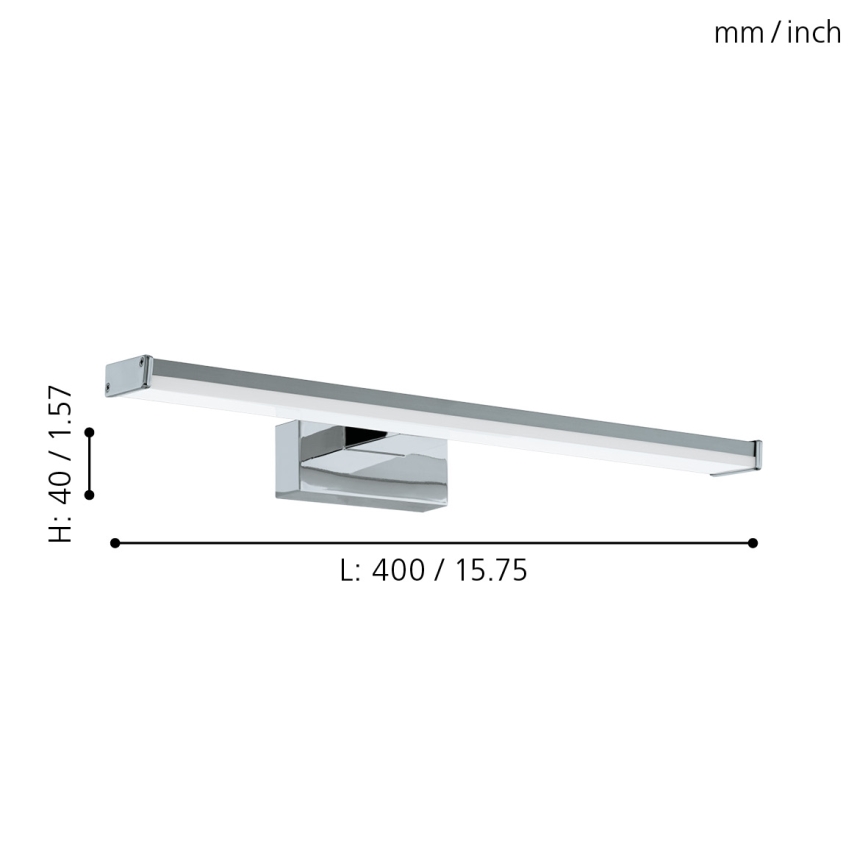 Eglo 79532 - Iluminación LED para espejos de baño SARNOR LED/7,4W/230V 40 cm IP44 cromo brillante
