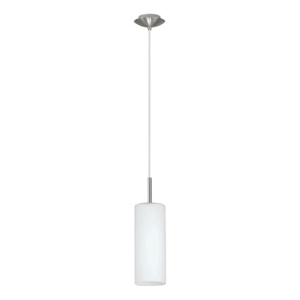 Eglo - Lámpara colgante 1xE27/60W blanca