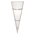 EGLO 87791 - Aplique PASCAL 1 1xE14/60W blanco / acero inoxidable