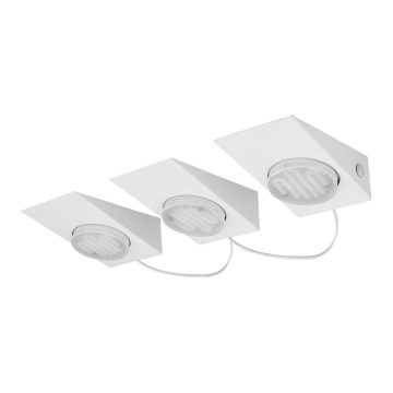 Eglo 89608 - Juego de 3 focos KOB 3xGX53/7W/230V