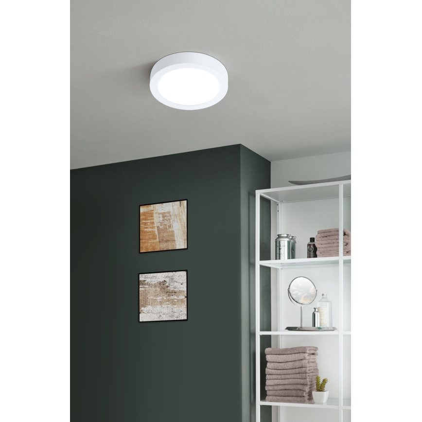 Eglo - Lámpara de techo regulable para baño LED/16,5W/230V 2700-6500K IP44 ZigBee Ø 21 cm