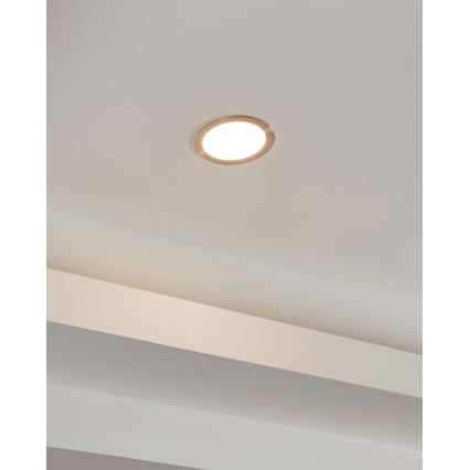 Eglo - Luminaria LED empotrable regulable para baño LED/10,5W/230V IP44 ZigBee Ø 16,5 cm