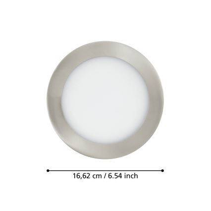 Eglo - Luminaria LED empotrable regulable para baño LED/10,5W/230V IP44 ZigBee Ø 16,5 cm