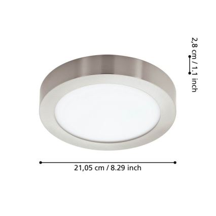 Eglo - Plafón LED regulable para baño LED/16,5W/230V IP44 ZigBee Ø 21 cm