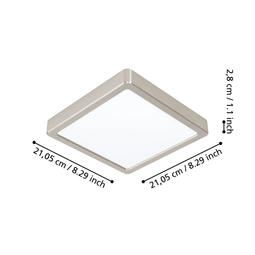 Eglo - Lámpara de baño LED regulable LED/16,5W/230V IP44 ZigBee 21x21 cm