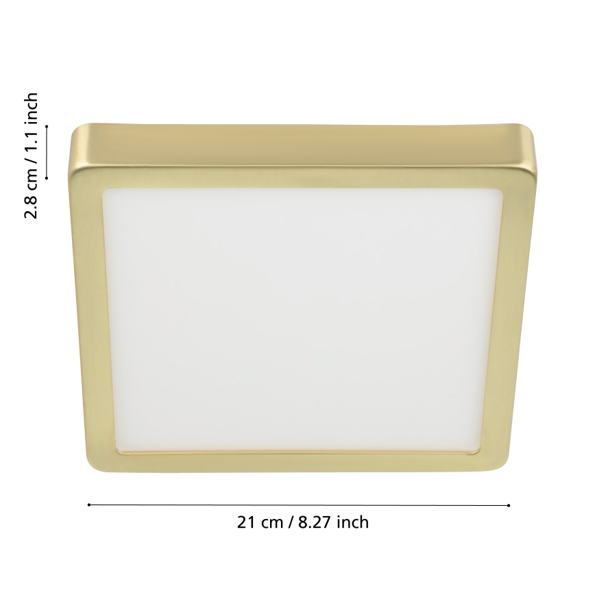 Eglo - Plafón LED/17W/230V 21x21 cm
