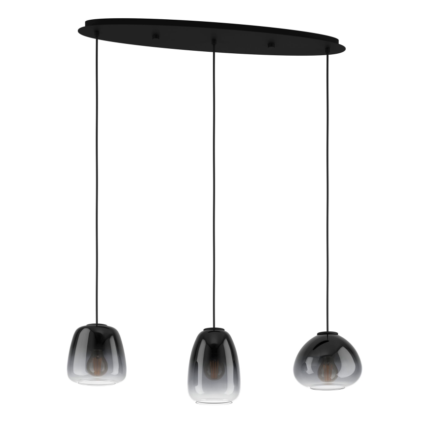 Eglo - Lámpara colgante con cable 3xE27/40W/230V