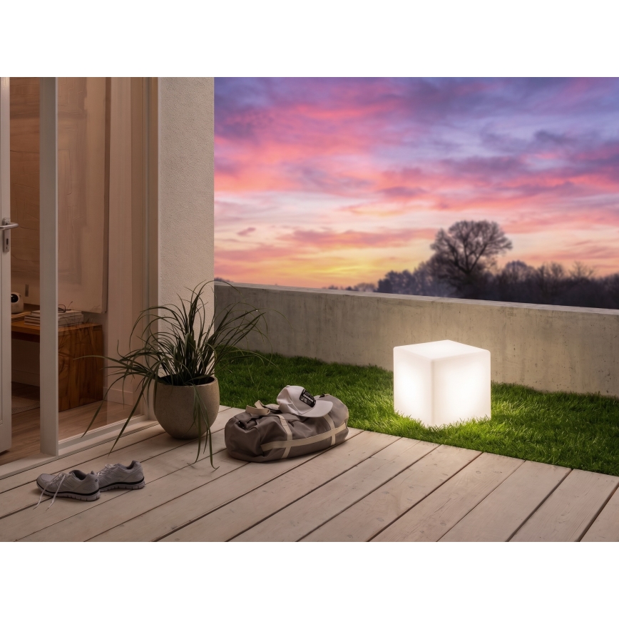 Eglo - Lámpara de pie de exterior 1xE27/15W/230V 30x30 cm IP65