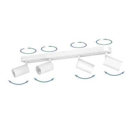 Eglo - Foco LED RGBW regulable 4xGU10/4,9W/230V blanco