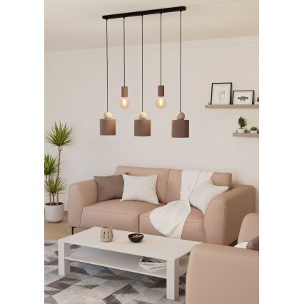 Eglo - Lámpara colgante con cable 5xE27/40W/230V
