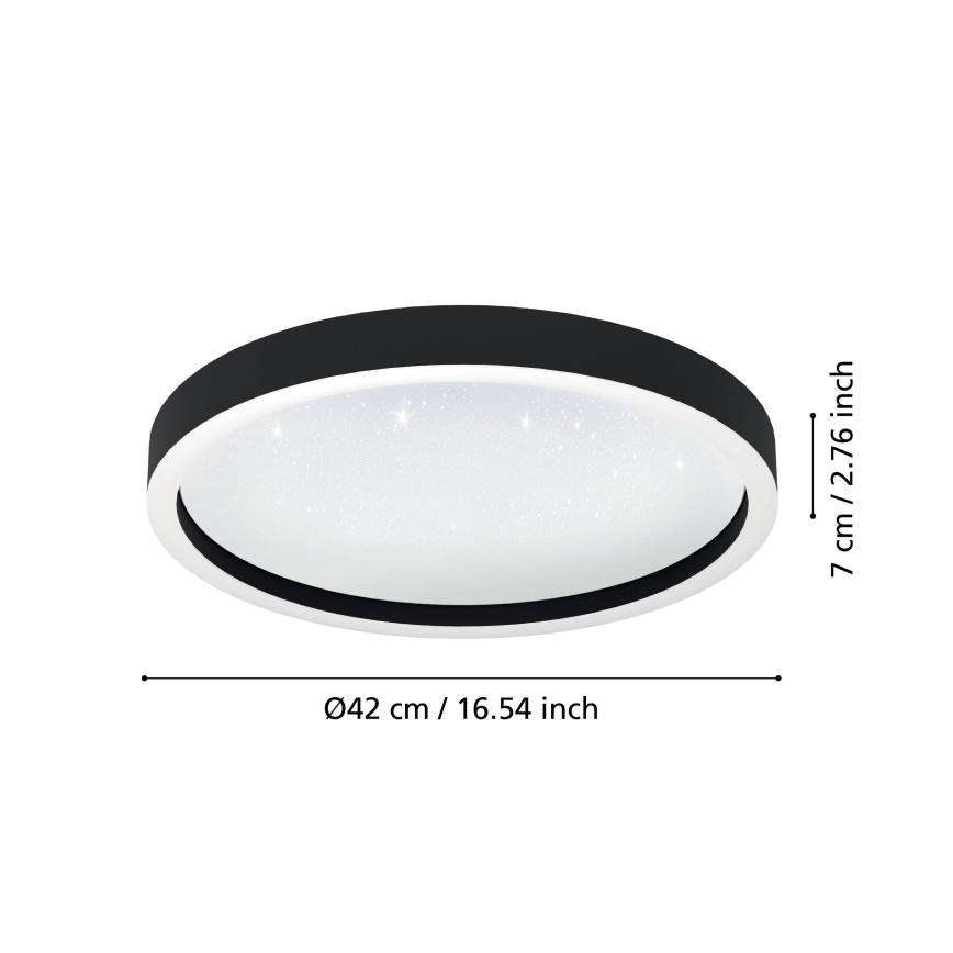 Eglo - Plafón LED RGBW regulable LED/17,8W/230V 2700-6500K