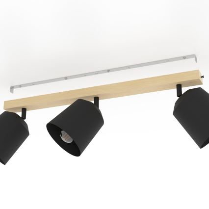 Eglo - Lámpara de techo con 3 focos E27/25W/230V