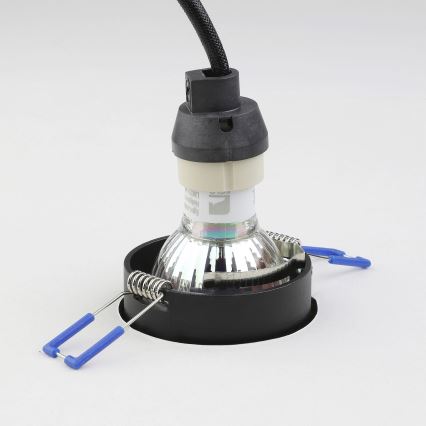 Eglo - Lámpara empotrada 1xGU10/35W/230V negro