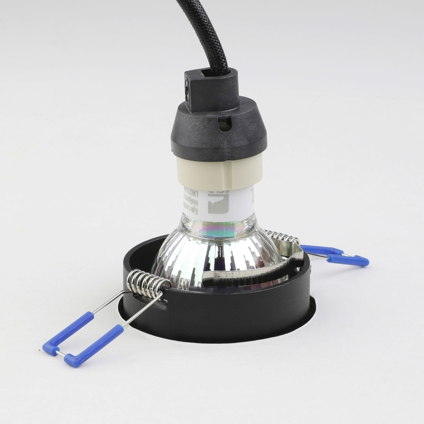 Eglo - Lámpara empotrada 1xGU10/35W/230V negro