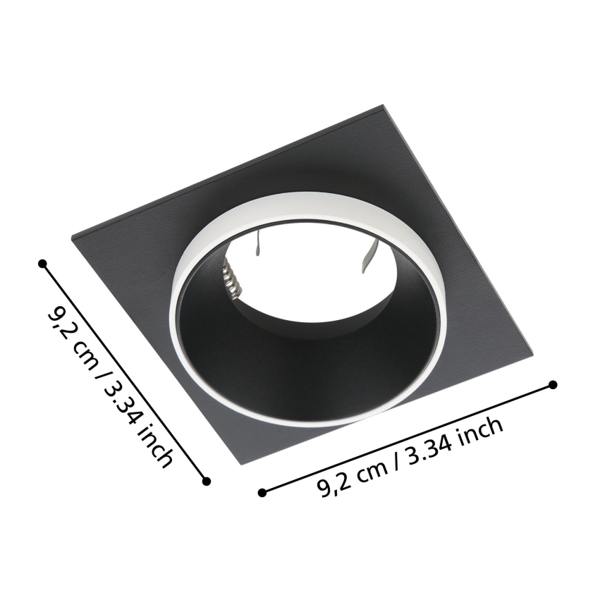 Eglo - Lámpara empotrada 1xGU10/35W/230V negro