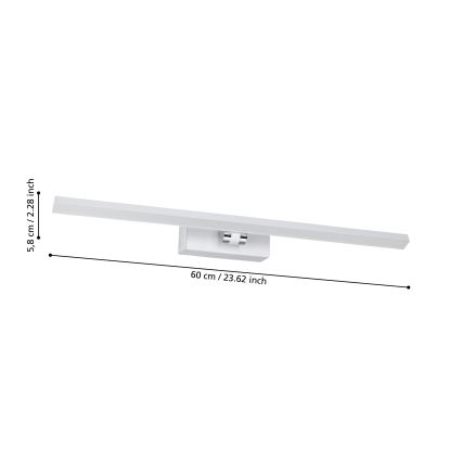 Eglo - Iluminación LED para espejos de baño LED/5W/230V IP44 blanco