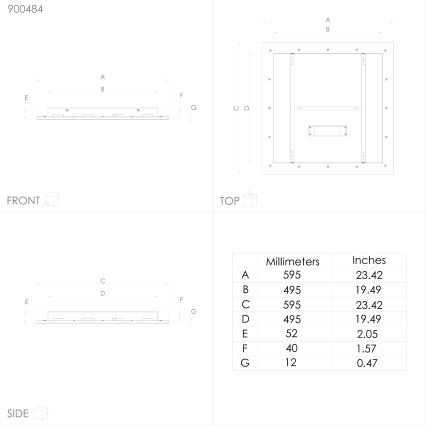 Eglo - Plafón LED RGBW regulable LED/35,5W/230V