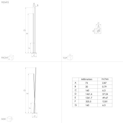Eglo - Lámpara de pie LED LED/24W/230V
