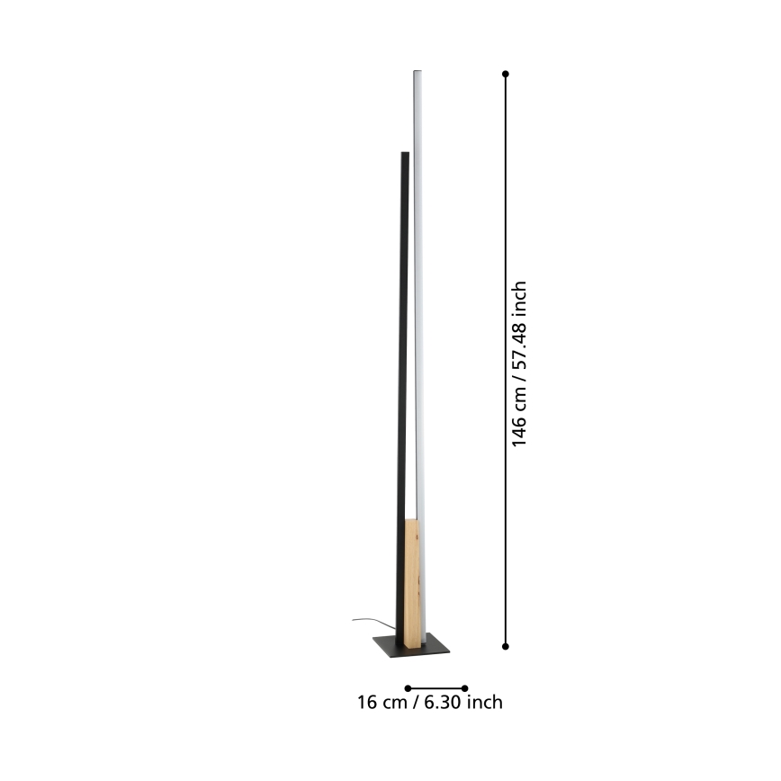 Eglo - Lámpara de pie LED LED/24W/230V
