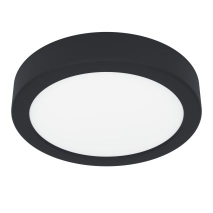Eglo - Luminaria de techo LED regulable LED/11W/230V negra, diámetro 16 cm
