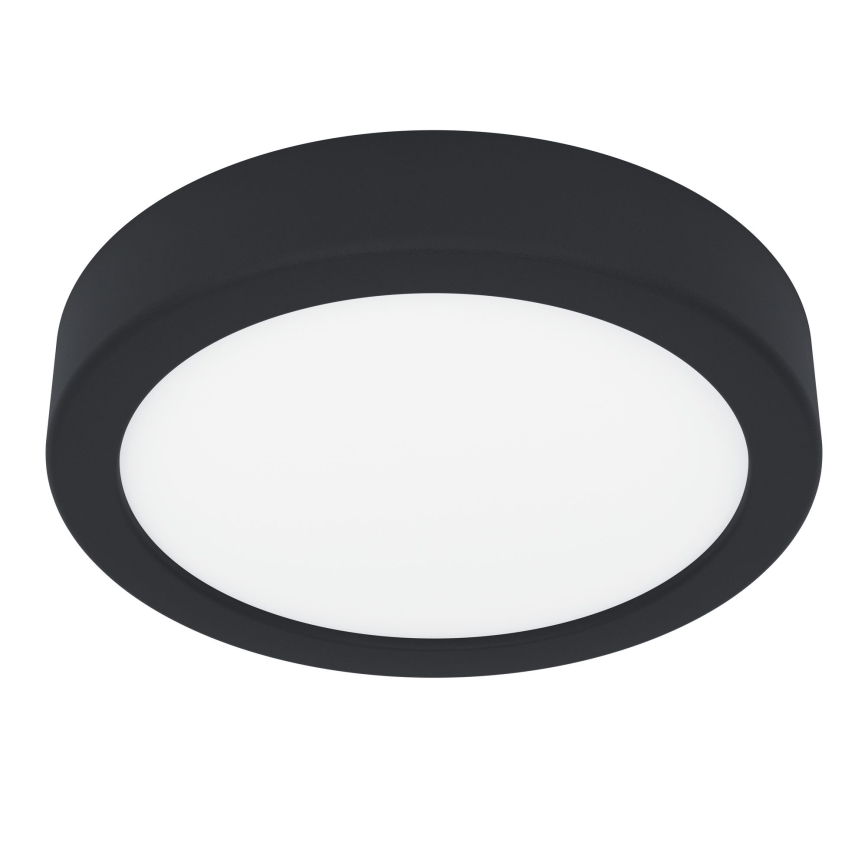 Eglo - Luminaria de techo LED regulable LED/11W/230V negra, diámetro 16 cm