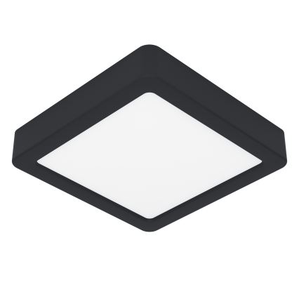 Eglo - Luminaria de techo LED regulable LED/11W/230V negra 16x16 cm