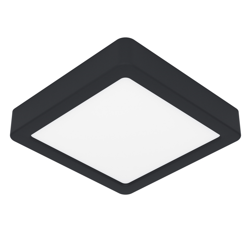 Eglo - Luminaria de techo LED regulable LED/11W/230V negra 16x16 cm
